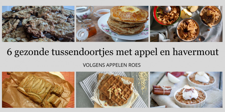 6 gezonde tussendoortjes met havermout en appel