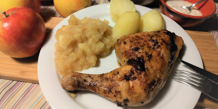 Kip Met Appelmoes2