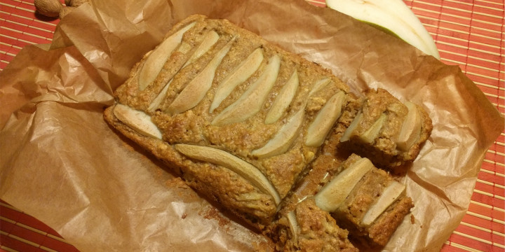 havermoutcake met peer